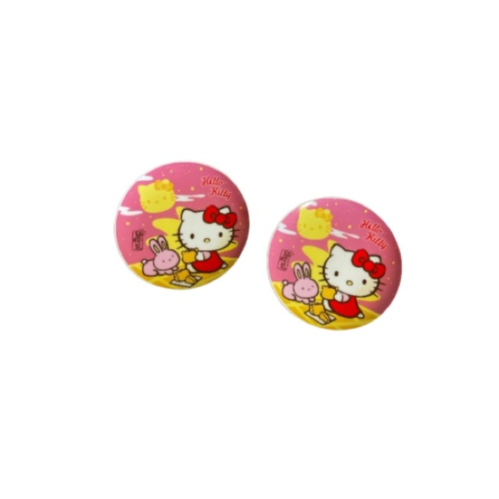 Sanrio Hello Kitty Pink and Yellow Mini Dish Set